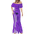 Personalised Maui Island Mermaid Dress Kakau Tribal Mixed Polynesian Pattern Purple LT9 - Polynesian Pride