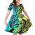 Malampa Fiji Day Family Matching Puletasi Dress and Hawaiian Shirt Vanuatu Sand Drawing With Polynesian Pattern LT9 Daughter's Dress Black - Polynesian Pride