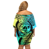 malampa-fiji-day-off-shoulder-short-dress-vanuatu-sand-drawing-with-polynesian-pattern