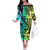 malampa-fiji-day-off-the-shoulder-long-sleeve-dress-vanuatu-sand-drawing-with-polynesian-pattern