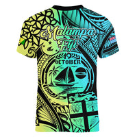 malampa-fiji-day-women-v-neck-t-shirt-vanuatu-sand-drawing-with-polynesian-pattern