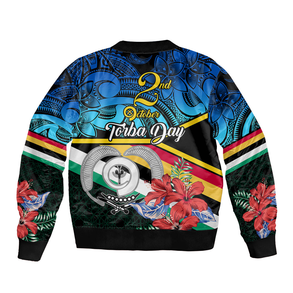 Torba Vanuatu Bomber Jacket Sand Drawing With Polynesian Pattern LT9 - Polynesian Pride