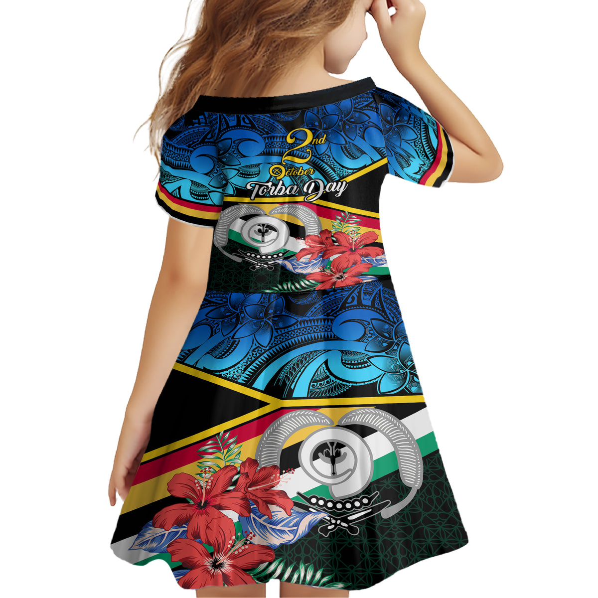 torba-vanuatu-family-matching-short-sleeve-bodycon-dress-and-hawaiian-shirt-sand-drawing-with-polynesian-pattern