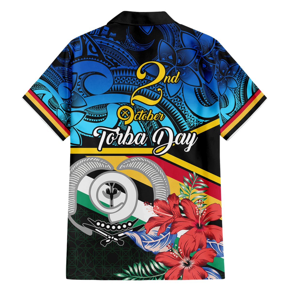 Torba Vanuatu Hawaiian Shirt Sand Drawing With Polynesian Pattern LT9 - Polynesian Pride