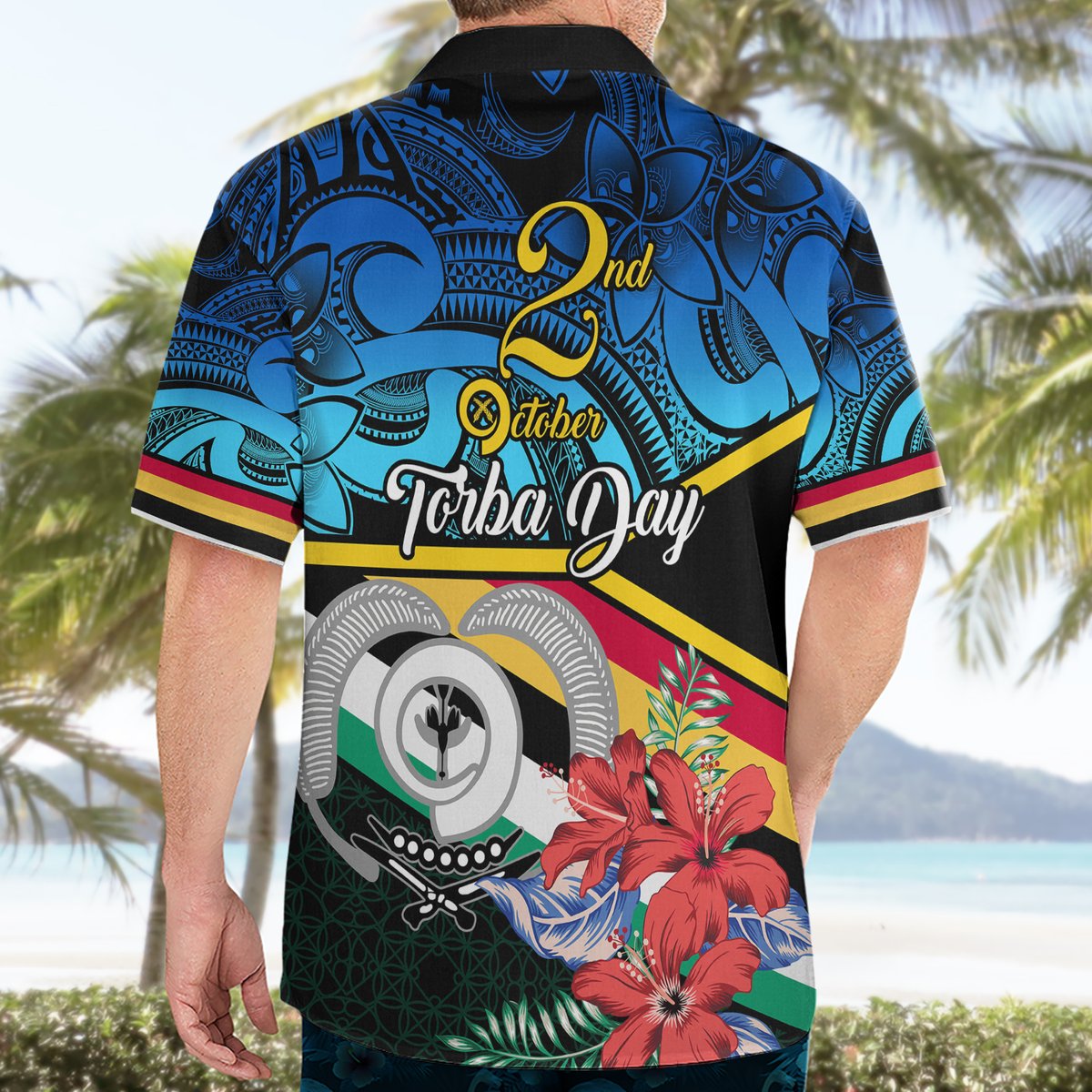 Torba Vanuatu Hawaiian Shirt Sand Drawing With Polynesian Pattern LT9 - Polynesian Pride