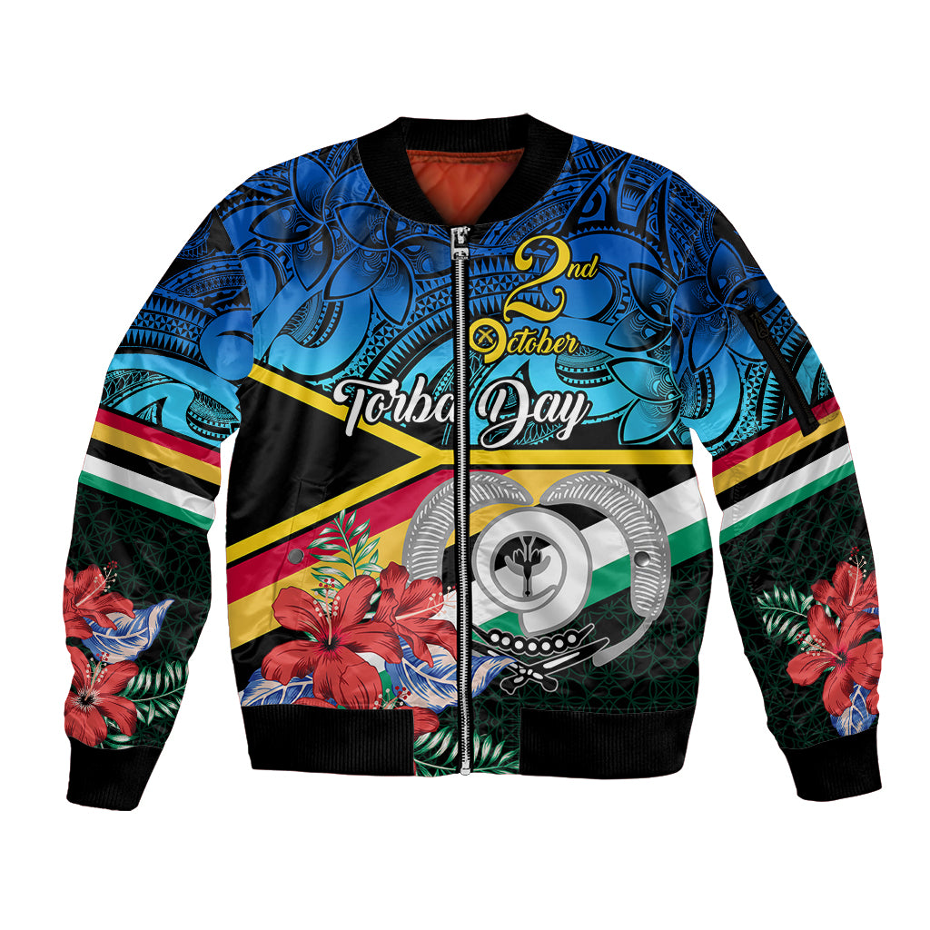 Torba Vanuatu Sleeve Zip Bomber Jacket Sand Drawing With Polynesian Pattern LT9 Unisex Black - Polynesian Pride