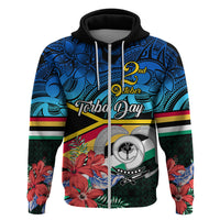Personalised Torba Vanuatu Hoodie Sand Drawing With Polynesian Pattern LT9 - Polynesian Pride