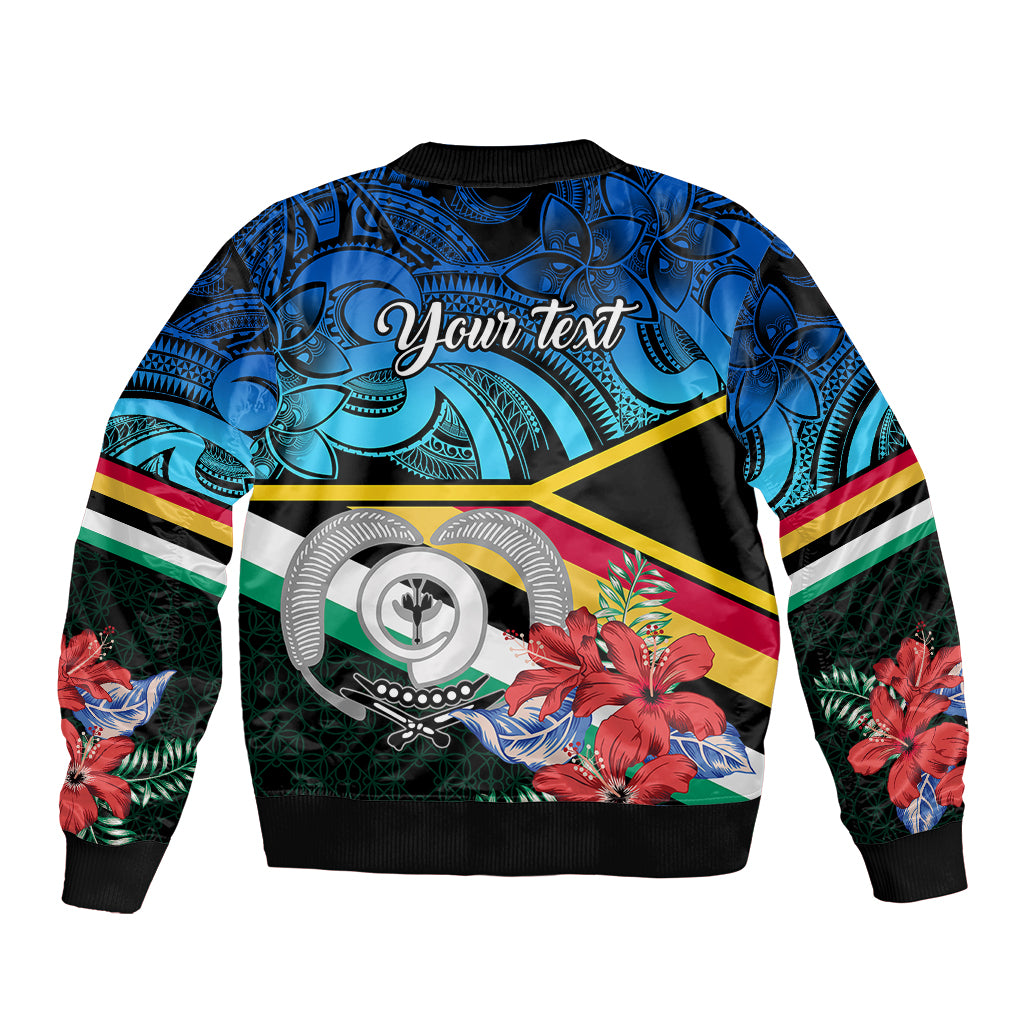 Personalised Torba Vanuatu Sleeve Zip Bomber Jacket Sand Drawing With Polynesian Pattern LT9 - Polynesian Pride