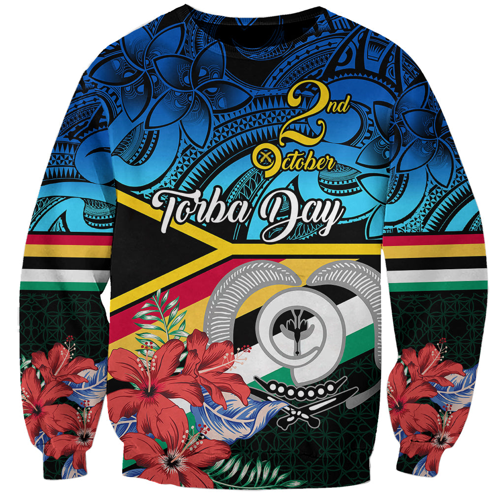 Personalised Torba Vanuatu Sweatshirt Sand Drawing With Polynesian Pattern LT9 Unisex Black - Polynesian Pride