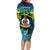 malampa-day-family-matching-long-sleeve-bodycon-dress-and-hawaiian-shirt-vanuatu-flowers-with-malampa-emblem-tribal-pattern