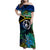 malampa-day-family-matching-off-shoulder-maxi-dress-and-hawaiian-shirt-vanuatu-flowers-with-malampa-emblem-tribal-pattern