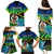 Personalised Malampa Day Family Matching Puletasi Dress and Hawaiian Shirt Vanuatu Flowers with Malampa Emblem Tribal Pattern LT9 - Polynesian Pride