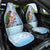 Melanesian Fiji Kula Bird Car Seat Cover with Tagimoucia Masi Tapa Pattern