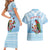 Melanesian Fiji Kula Bird Couples Matching Short Sleeve Bodycon Dress and Hawaiian Shirt with Tagimoucia Masi Tapa Pattern