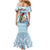 Melanesian Fiji Kula Bird Family Matching Mermaid Dress and Hawaiian Shirt with Tagimoucia Masi Tapa Pattern