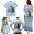 Melanesian Fiji Kula Bird Family Matching Puletasi and Hawaiian Shirt with Tagimoucia Masi Tapa Pattern