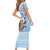 Melanesian Fiji Kula Bird Family Matching Short Sleeve Bodycon Dress and Hawaiian Shirt with Tagimoucia Masi Tapa Pattern