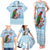 Melanesian Fiji Kula Bird Family Matching Tank Maxi Dress and Hawaiian Shirt with Tagimoucia Masi Tapa Pattern