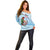 Melanesian Fiji Kula Bird Off Shoulder Sweater with Tagimoucia Masi Tapa Pattern