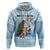 Melanesian Fiji Kula Bird Zip Hoodie with Tagimoucia Masi Tapa Pattern