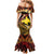 Melanesian Papua New Guinea Family Matching Mermaid Dress and Hawaiian Shirt Plumeria Bird of Paradise Tribal