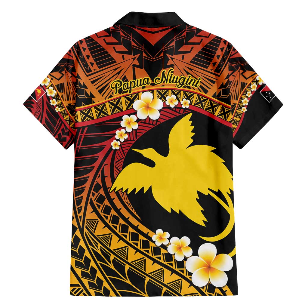 Melanesian Papua New Guinea Family Matching Off Shoulder Maxi Dress and Hawaiian Shirt Plumeria Bird of Paradise Tribal