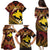 Melanesian Papua New Guinea Family Matching Puletasi and Hawaiian Shirt Plumeria Bird of Paradise Tribal