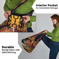 Melanesian Papua New Guinea Grocery Bag Plumeria Bird of Paradise Tribal