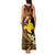 Melanesian Papua New Guinea Tank Maxi Dress Plumeria Bird of Paradise Tribal