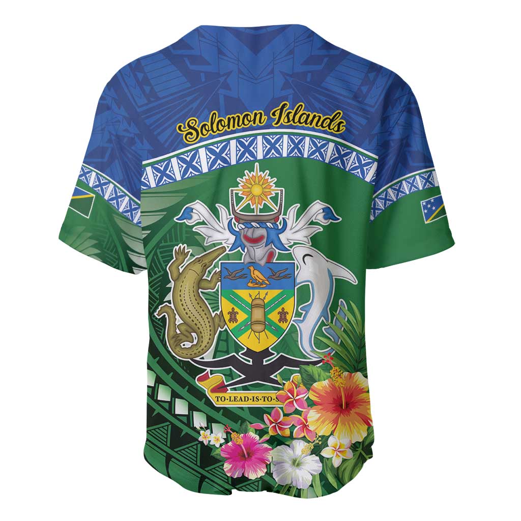 Melanesian Solomon Islands Baseball Jersey Tropical Shark Tattoo