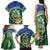 Melanesian Solomon Islands Family Matching Tank Maxi Dress and Hawaiian Shirt Tropical Shark Tattoo