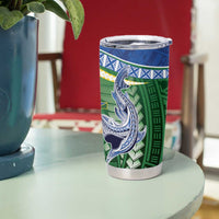 Melanesian Solomon Islands Tumbler Cup Tropical Shark Tattoo