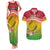 Melanesian Ni-Vanuatu Couples Matching Tank Maxi Dress and Hawaiian Shirt Sea Turtle with Sand Drawing Pattern