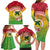 Melanesian Ni-Vanuatu Family Matching Long Sleeve Bodycon Dress and Hawaiian Shirt Sea Turtle with Sand Drawing Pattern