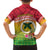 Melanesian Ni-Vanuatu Family Matching Off Shoulder Short Dress and Hawaiian Shirt Sea Turtle with Sand Drawing Pattern