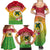 Melanesian Ni-Vanuatu Family Matching Summer Maxi Dress and Hawaiian Shirt Sea Turtle with Sand Drawing Pattern