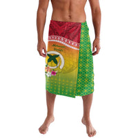 Melanesian Ni-Vanuatu Lavalava Sea Turtle with Sand Drawing Pattern LT9 Reggae - Polynesian Pride