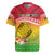 Melanesian Ni-Vanuatu Rugby Jersey Sea Turtle with Sand Drawing Pattern