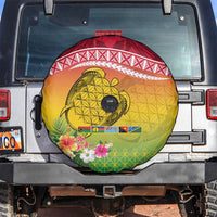 Melanesian Ni-Vanuatu Spare Tire Cover Sea Turtle with Sand Drawing Pattern LT9 Reggae - Polynesian Pride