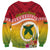 Melanesian Ni-Vanuatu Sweatshirt Sea Turtle with Sand Drawing Pattern