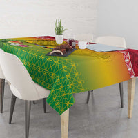 Melanesian Ni-Vanuatu Tablecloth Sea Turtle with Sand Drawing Pattern LT9 - Polynesian Pride