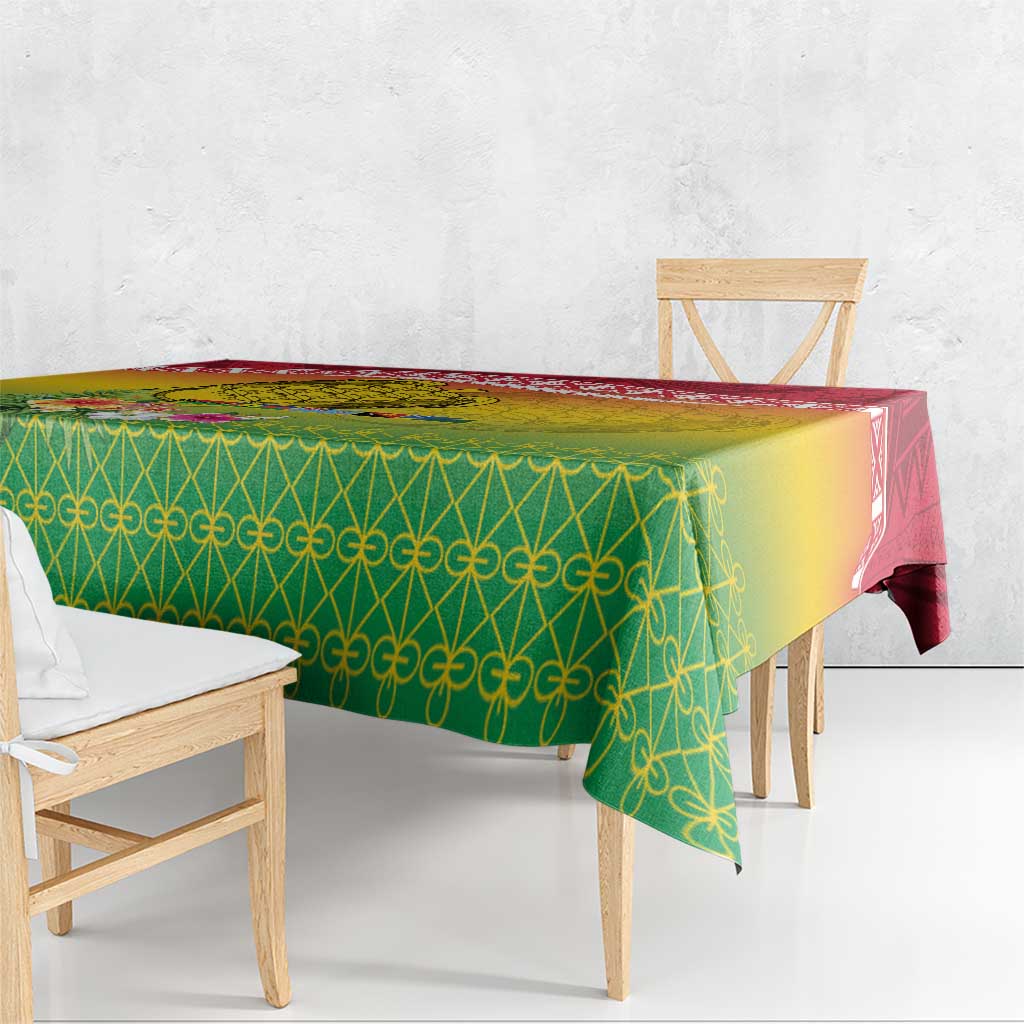 Melanesian Ni-Vanuatu Tablecloth Sea Turtle with Sand Drawing Pattern LT9 - Polynesian Pride