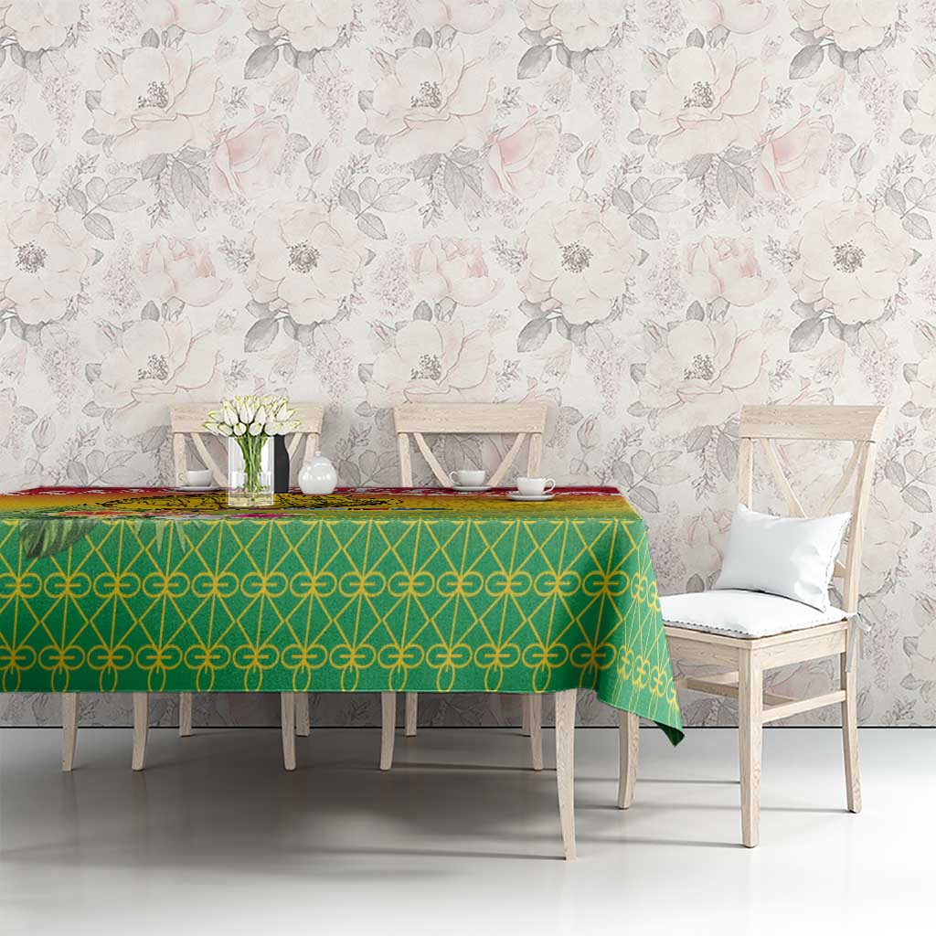 Melanesian Ni-Vanuatu Tablecloth Sea Turtle with Sand Drawing Pattern LT9 - Polynesian Pride