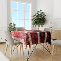 Polynesian Hibiscus Tribal Christmas Bow Tablecloth LT9 - Polynesian Pride