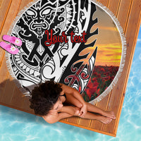Personalised New Zealand Waitangi and ANZAC day Beach Blanket LT9 - Polynesian Pride