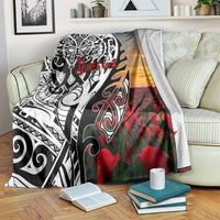 Personalised New Zealand Waitangi and ANZAC day Blanket LT9 White - Polynesian Pride
