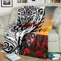 Personalised New Zealand Waitangi and ANZAC day Blanket LT9 - Polynesian Pride