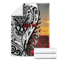 Personalised New Zealand Waitangi and ANZAC day Blanket LT9 - Polynesian Pride