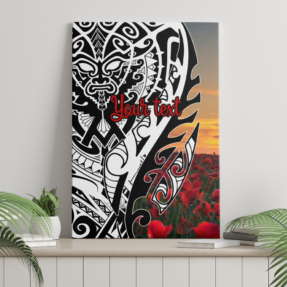 Personalised New Zealand Waitangi and ANZAC day Canvas Wall Art LT9 - Polynesian Pride