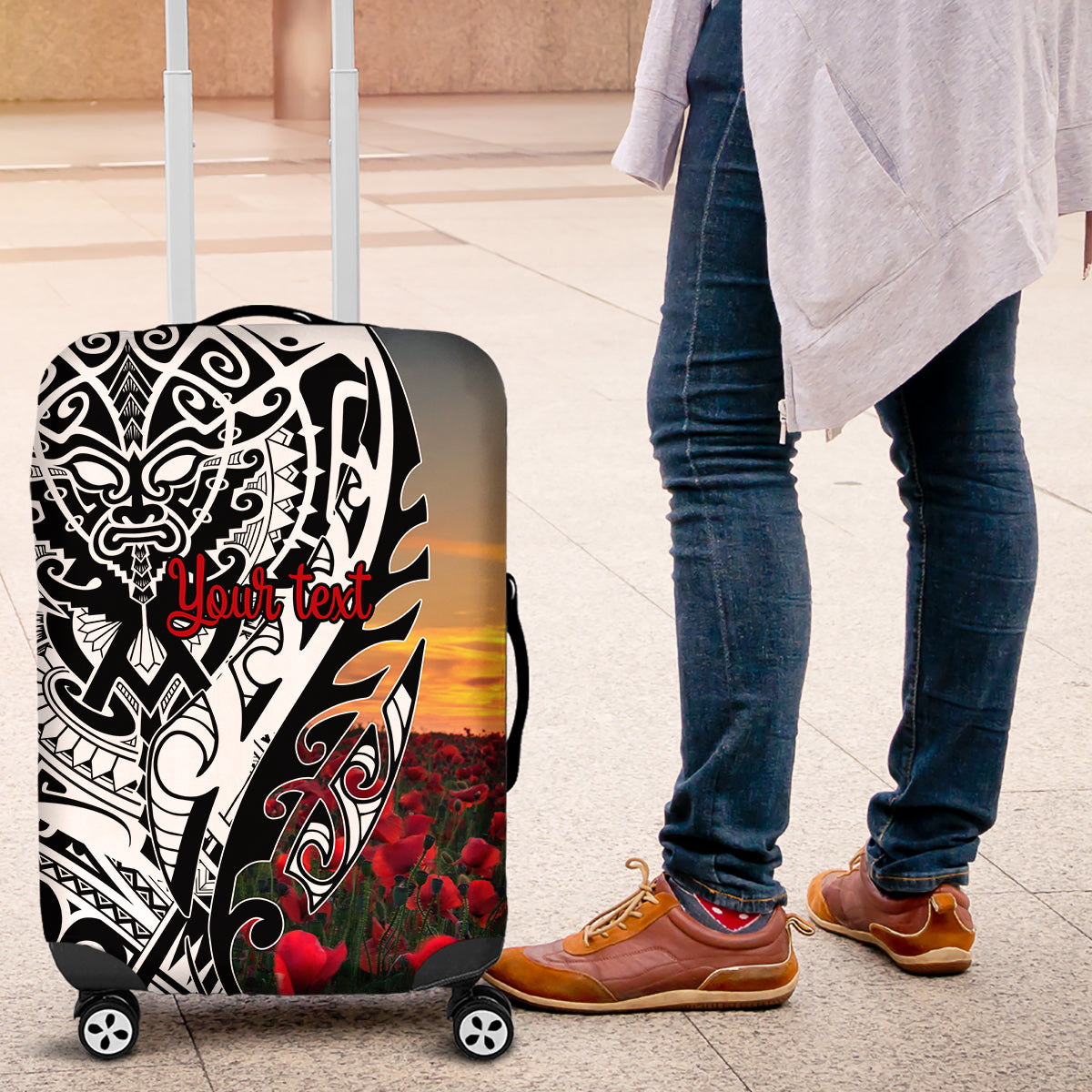 Personalised New Zealand Waitangi and ANZAC day Luggage Cover